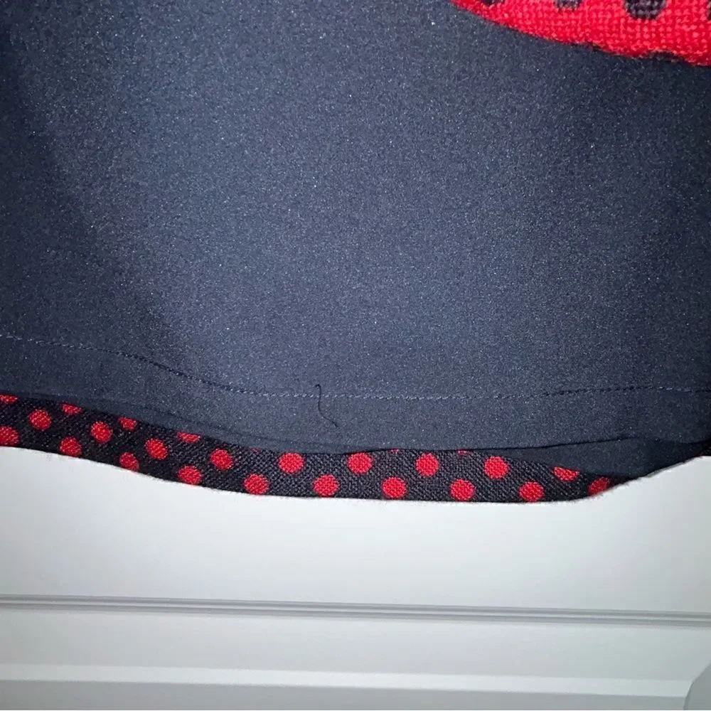 Talbots Polka Dot Print Wool Blend Pencil Skirt